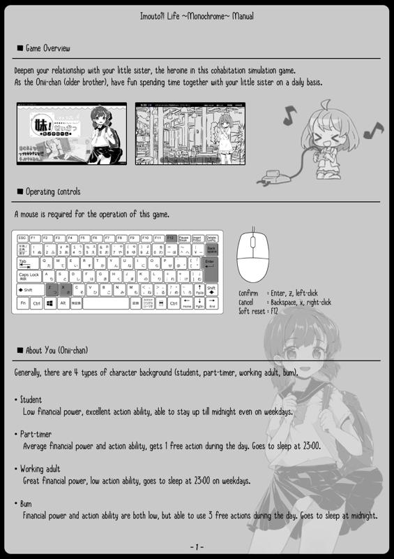 Wolf RPG Imouto!? Life ~Monochrome~ 1