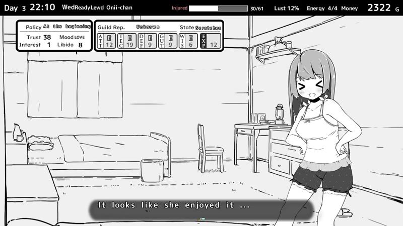 Wolf RPG Completed Living With Sister: Monochrome Fantasy 1